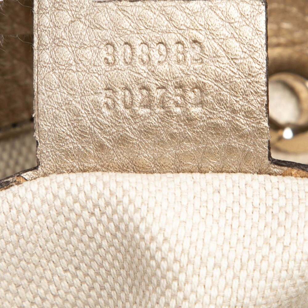 Gucci Soho Tassel Chain Shoulder Bag 308982 Gold Leather Women's GUCCI - Picture 6 of 6